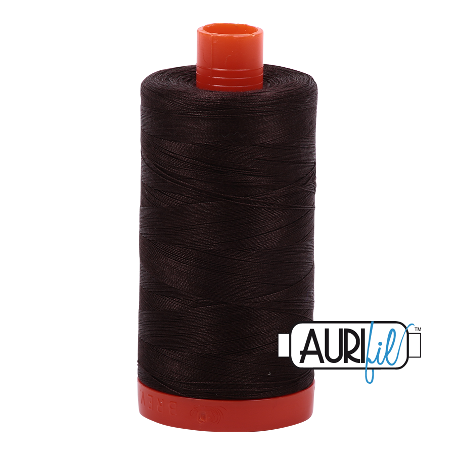 Aurifil 50wt - Very Dark Bark