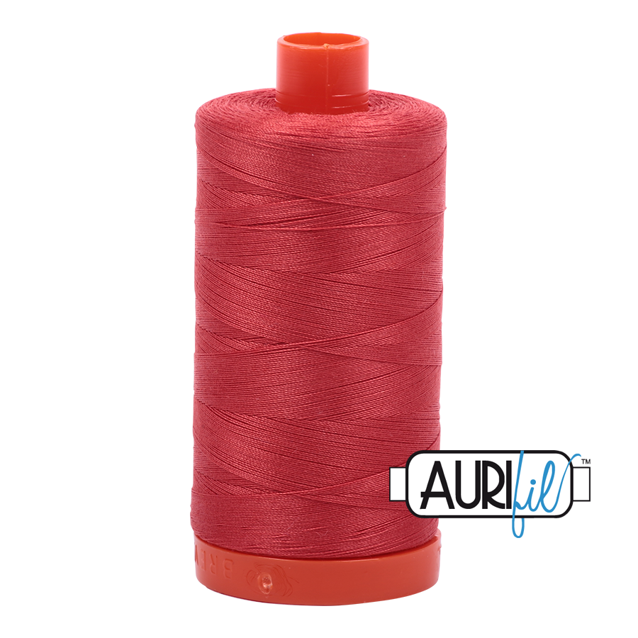 Aurifil 50wt - Dark Red Orange
