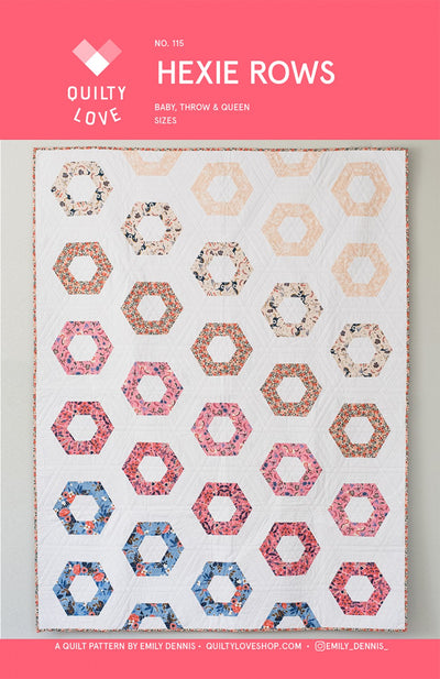 Hexie Rows Quilt Pattern