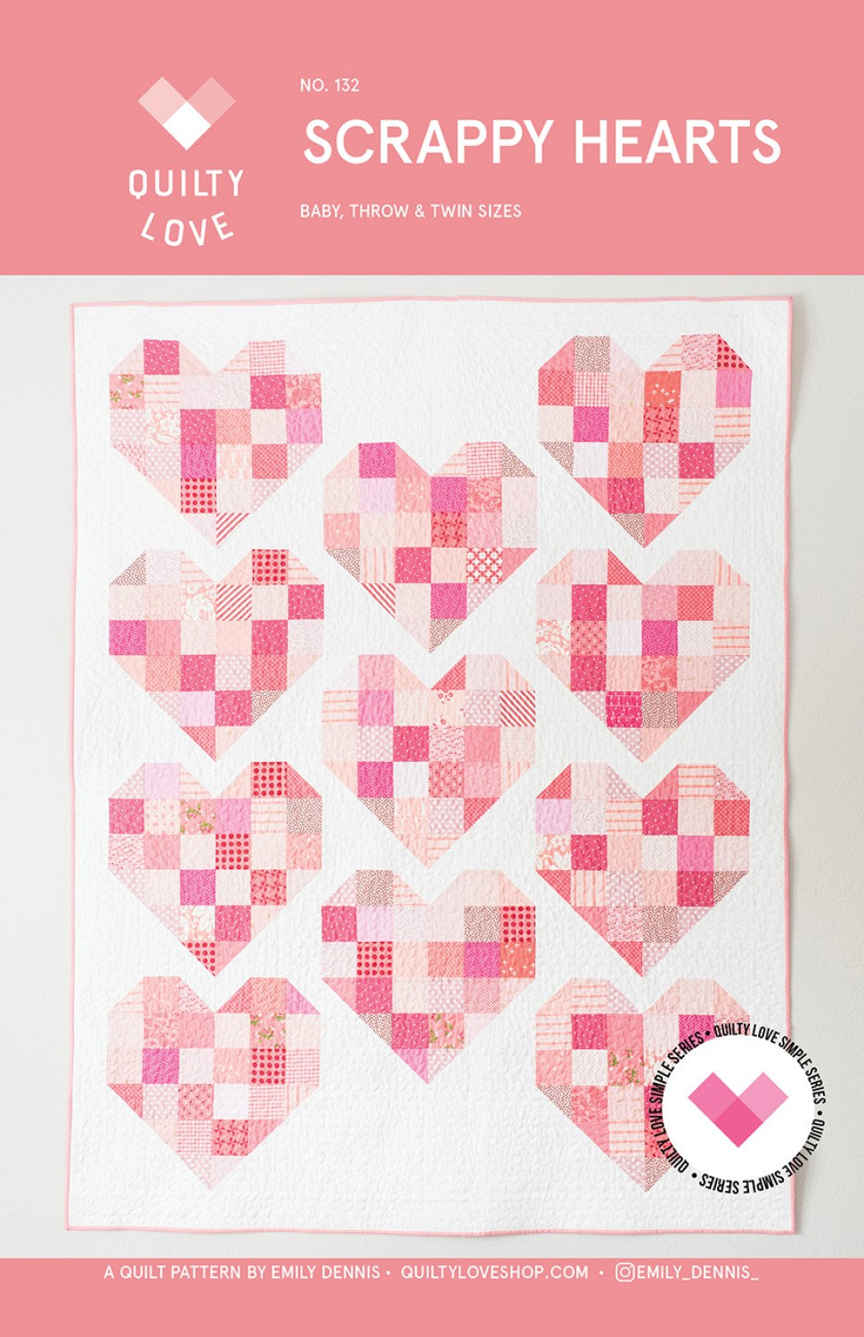 Scrappy Hearts Quilt Pattern