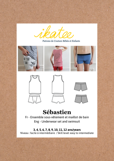 Sebastien Underwear Set and Swimsuit Pattern | 3-12 Years