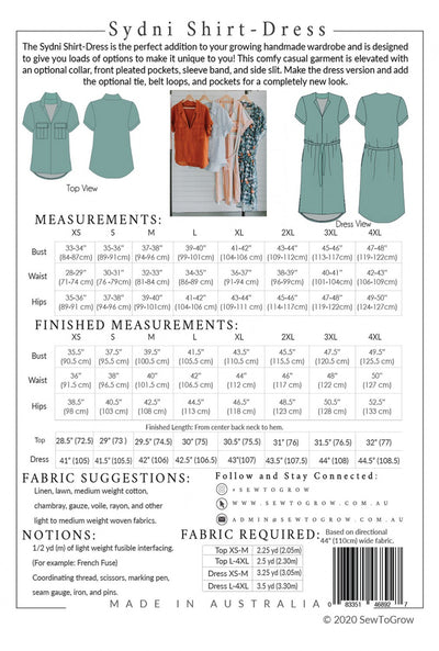Sydni Shirtdress Pattern