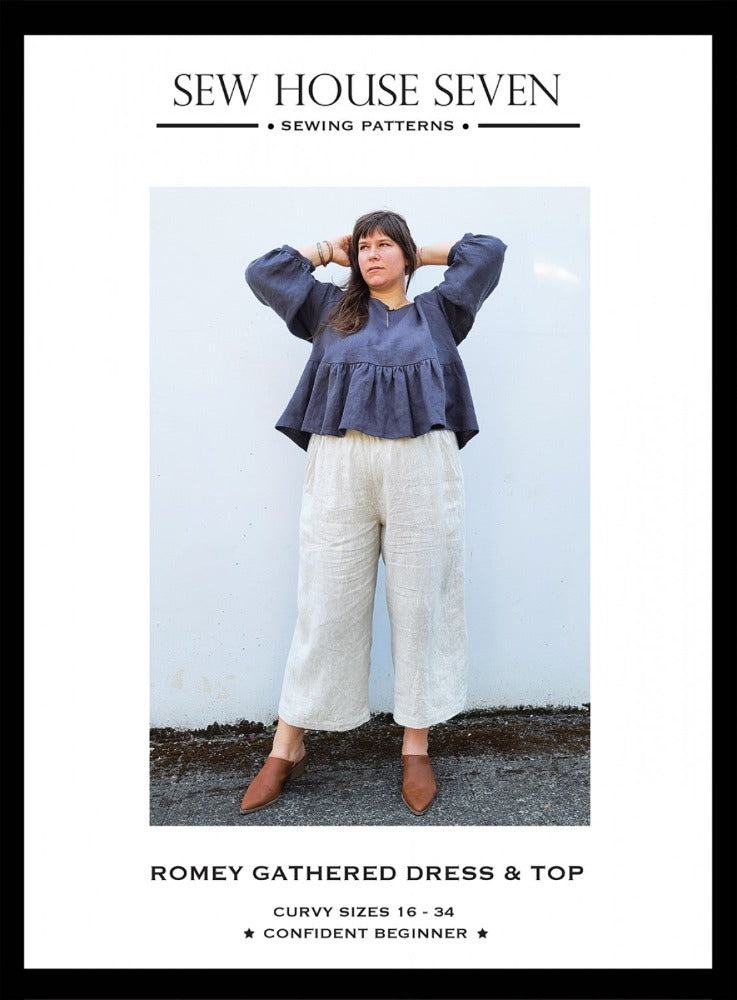 Romey Gathered Dress and Top Pattern - Curvy Fit