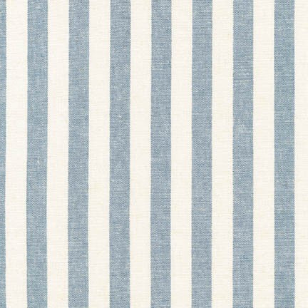 Essex Classic Woven Stripes - Chambray - Thread Count Fabrics