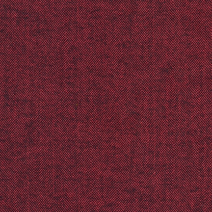 Shetland Flannel - Redwood Herringbone