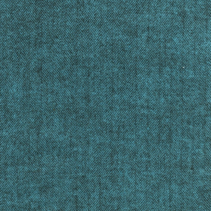 Shetland Flannel - Ocean Herringbone