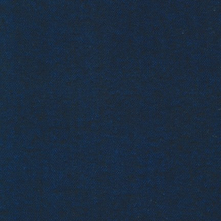 Shetland Flannel - Navy Herringbone