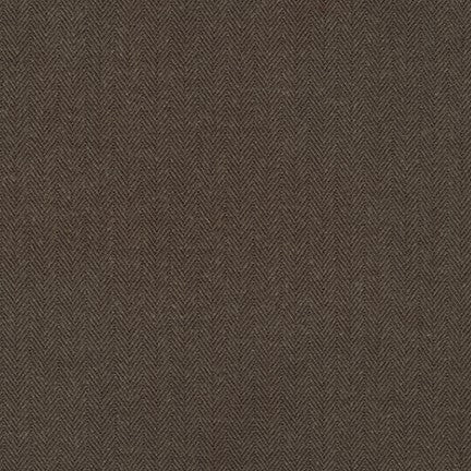 Shetland Flannel - Walnut Herringbone