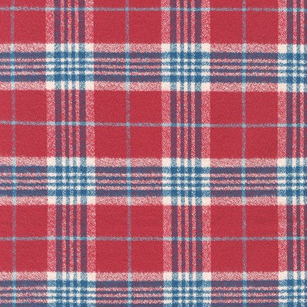 Organic Mammoth Flannel - Crimson