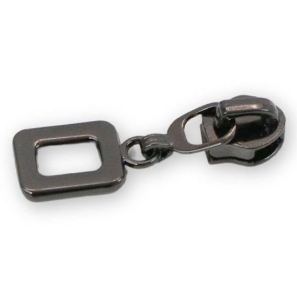 Four Rounded Rectangular Zipper Pulls - Thread Count Fabrics