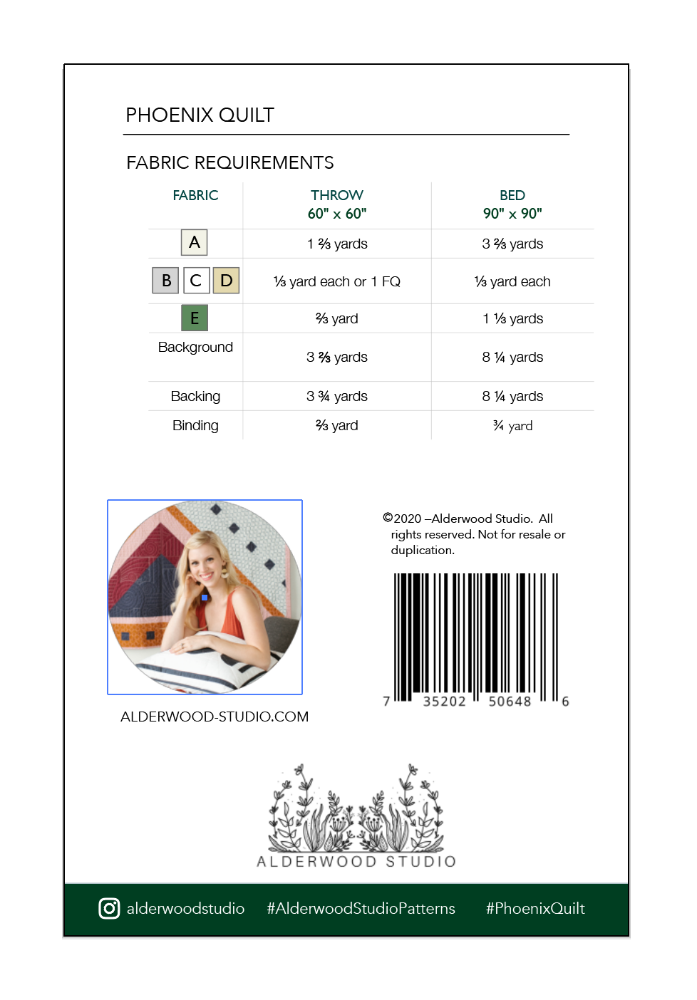 Phoenix Quilt Pattern