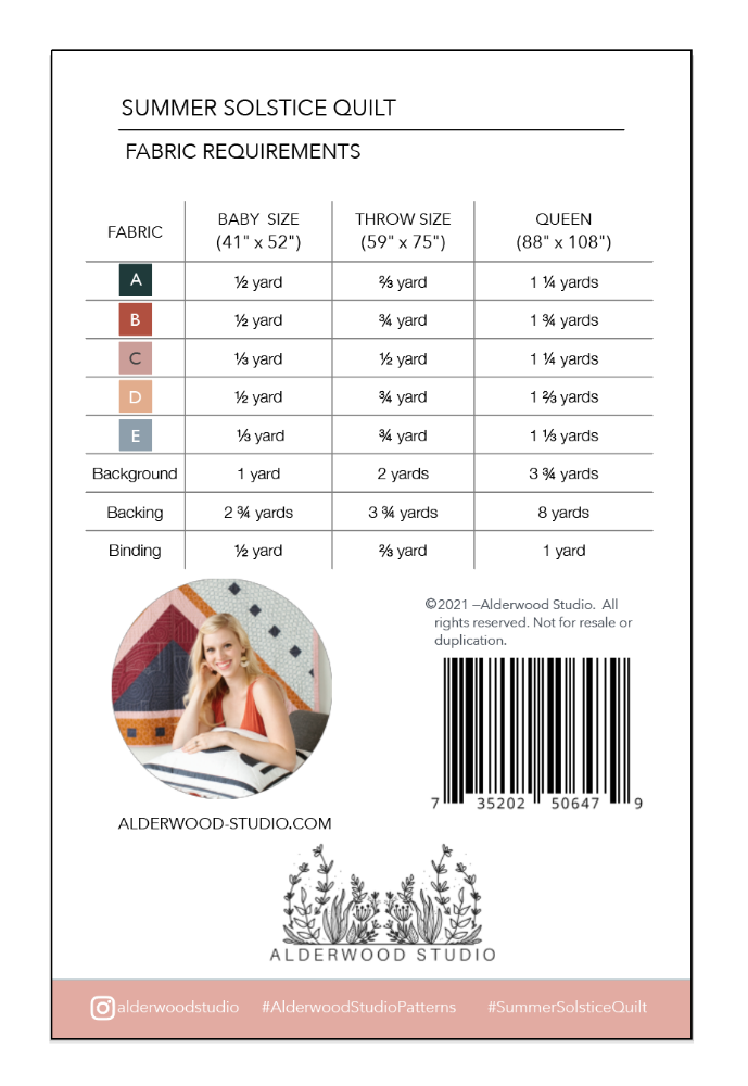 Summer Solstice Quilt Pattern