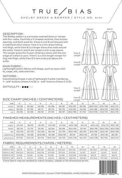 Shelby Dress and Romper Pattern