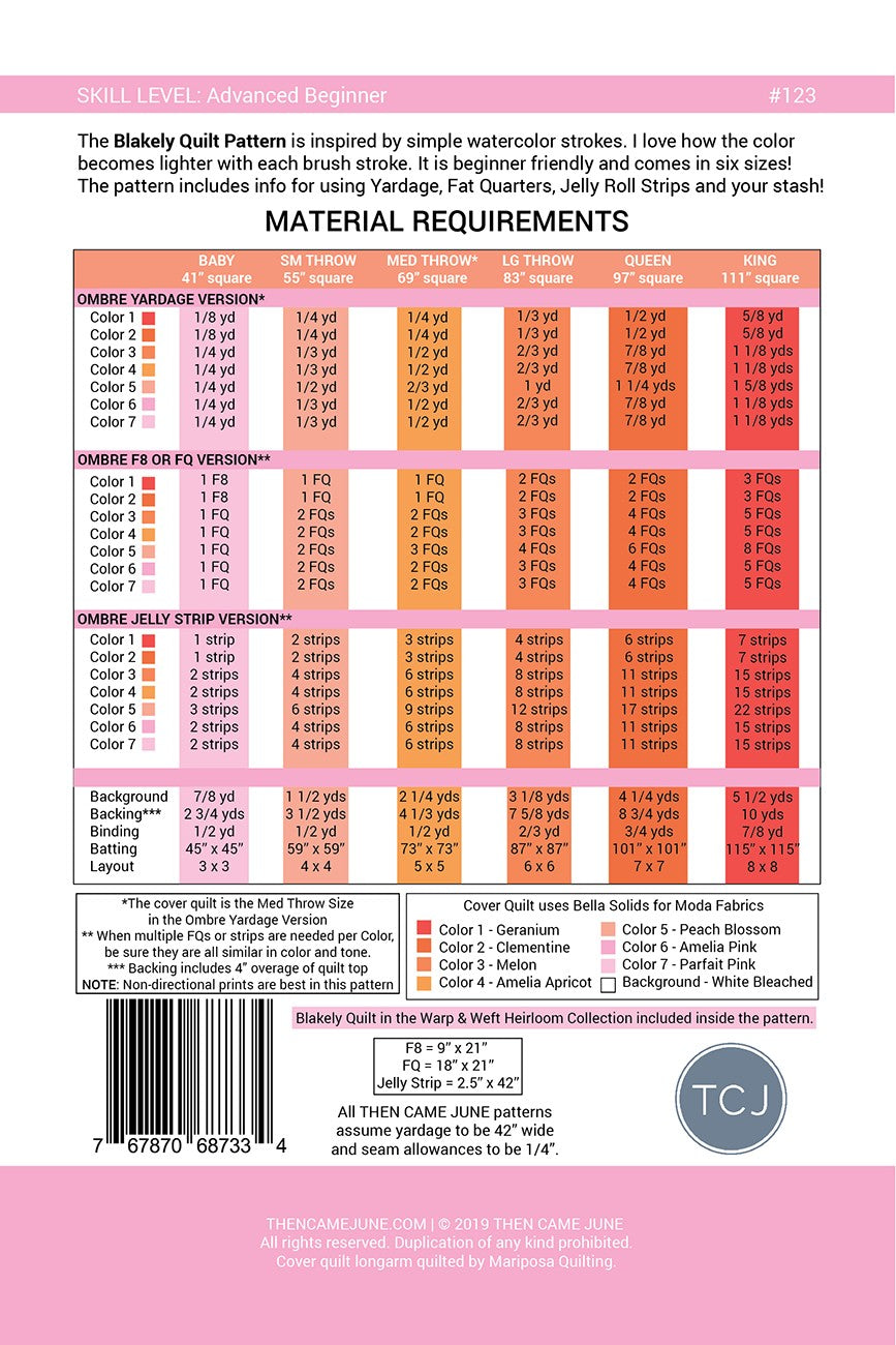 Blakely Quilt Pattern