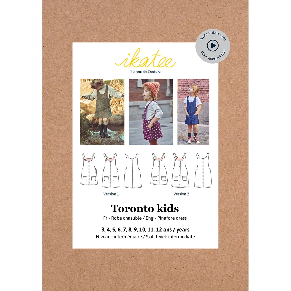Toronto Pinafore Dress Pattern | 3-12 Years