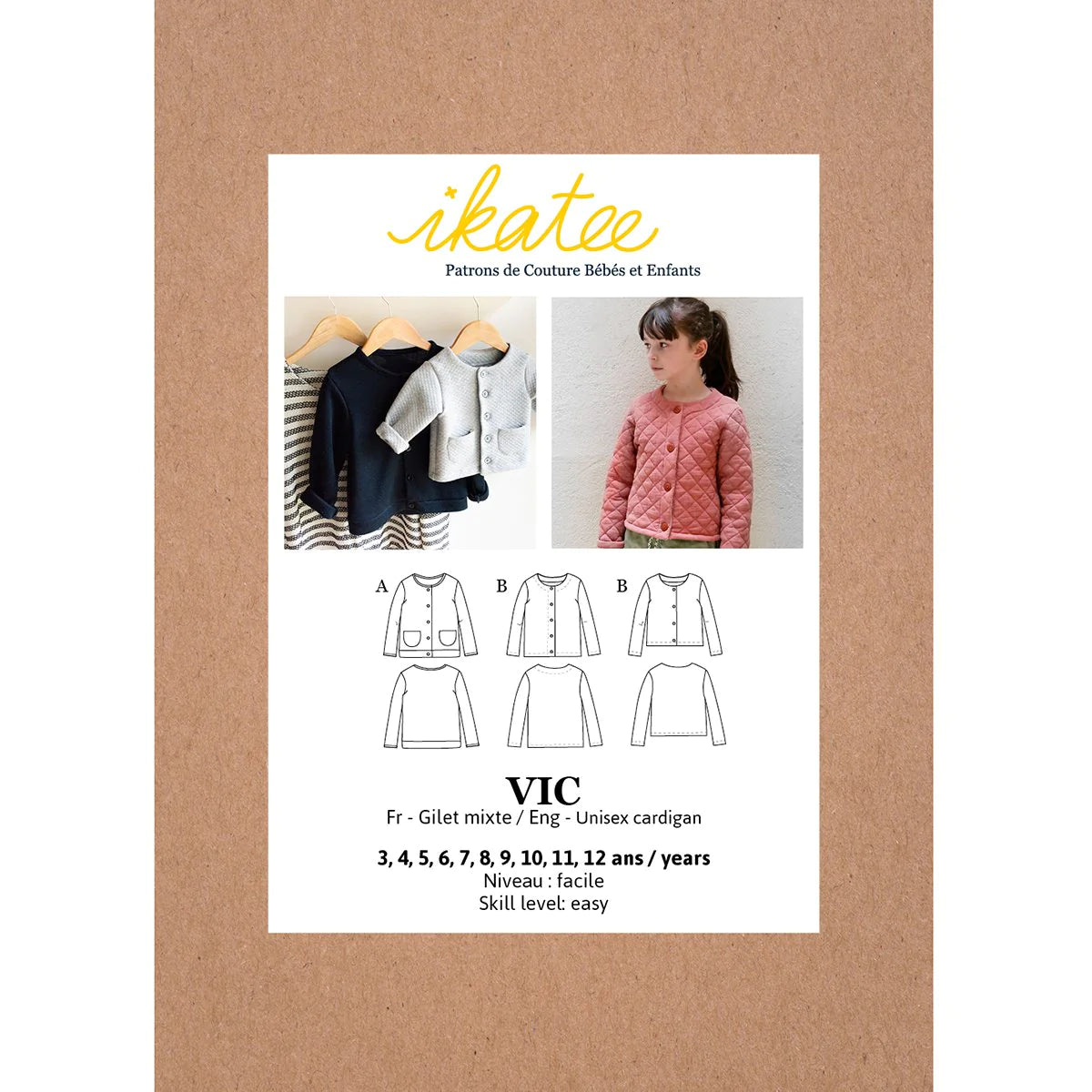 Vic Cardigan Pattern | 3-12 Years