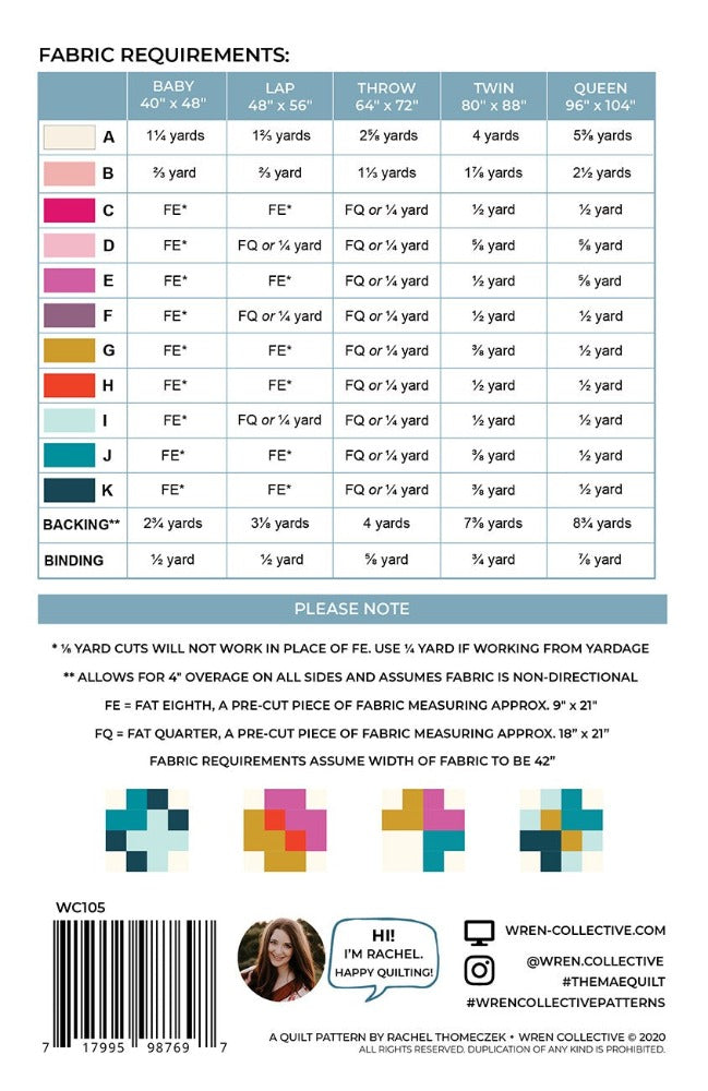 Mae Quilt Pattern - Thread Count Fabrics