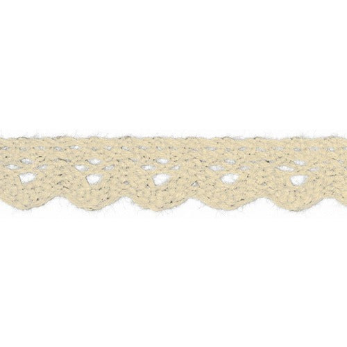 Cotton Lace - 15mm - Thread Count Fabrics