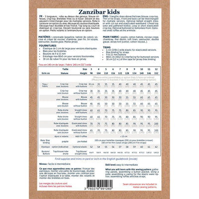 Zanzibar Top and Dress Pattern | 3-12 Years