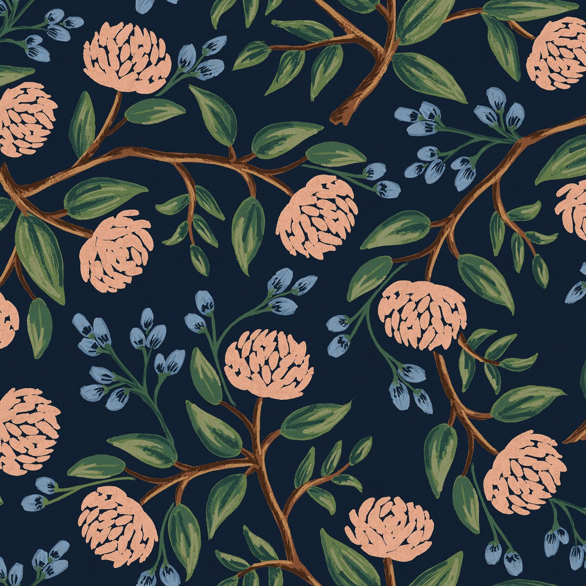 Wildwood - Peonies Blue | Canvas