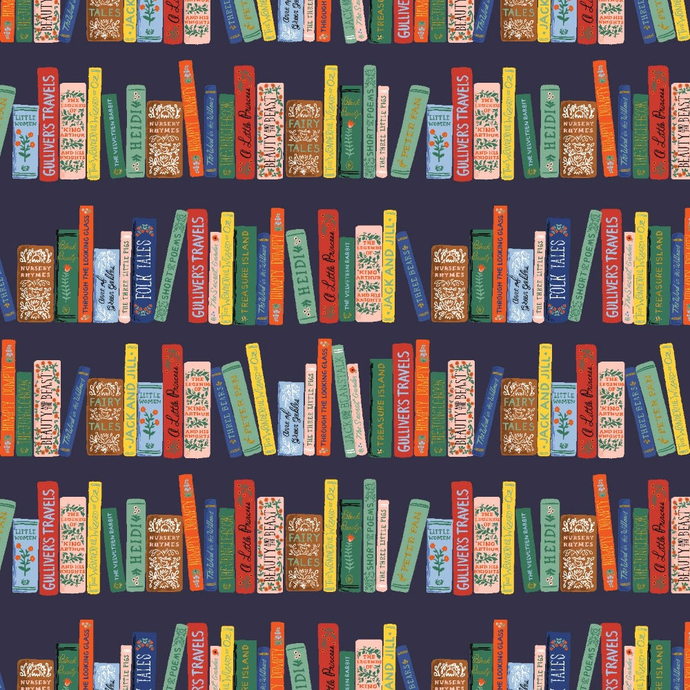 Curio - Book Club Navy Metallic