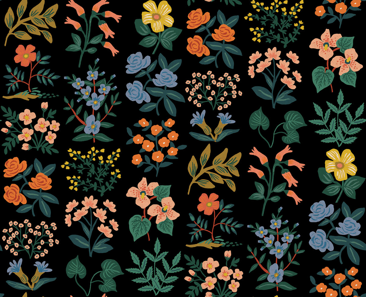 Meadow - Wildflower Field Black | Canvas