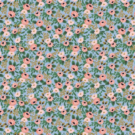 Garden Party -Rosa- Chambray Metallic