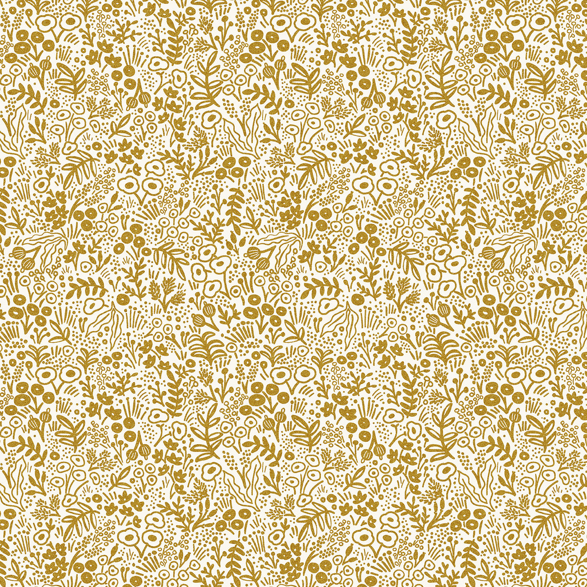 Rifle Paper Co. Basics - Tapestry Lace - Gold Metallic