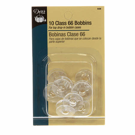 Bobbin Plastic Class 66 - 10 Pack